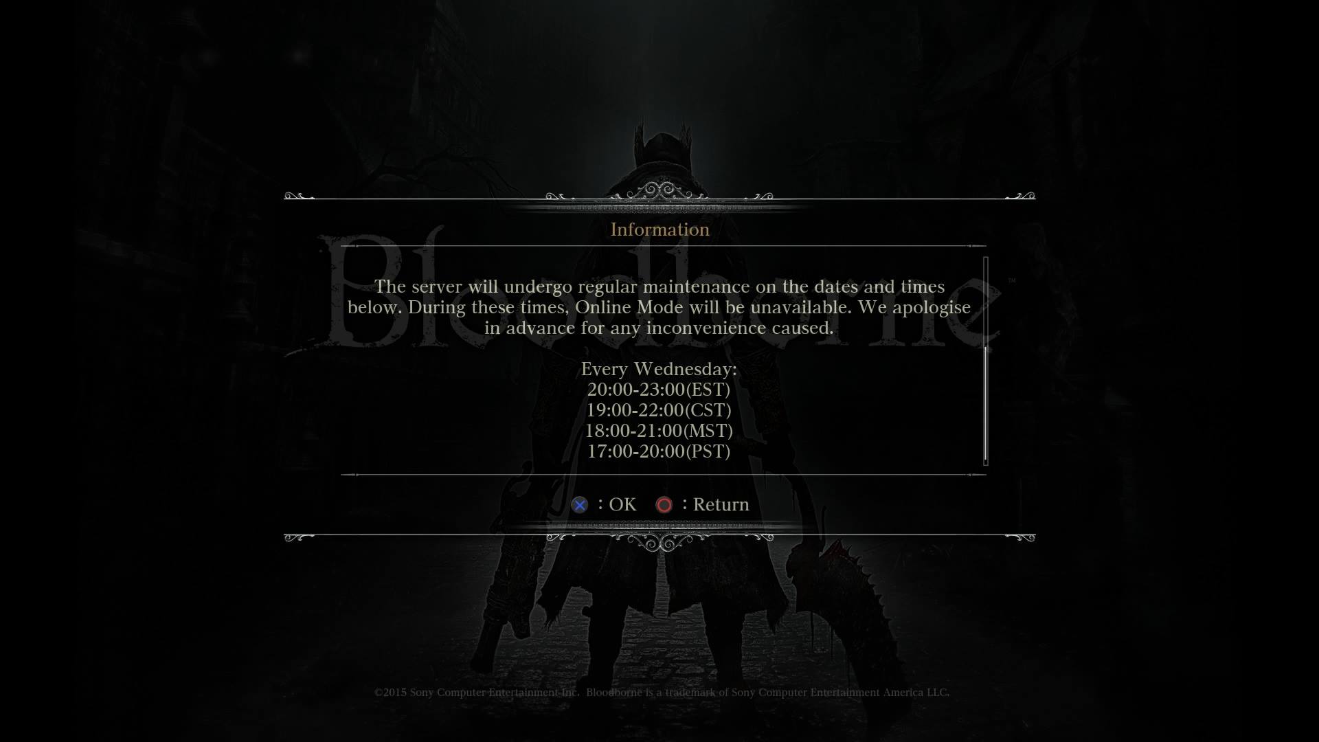 bloodborne-in-game-announcement-maintenance