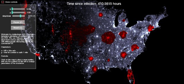 mappa interattiva apocalisse zombie