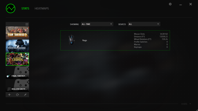 LOL Diamond V mouse click