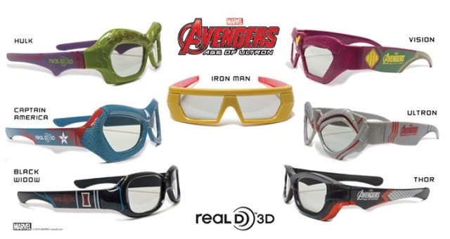 Occhiali 3D Avengers
