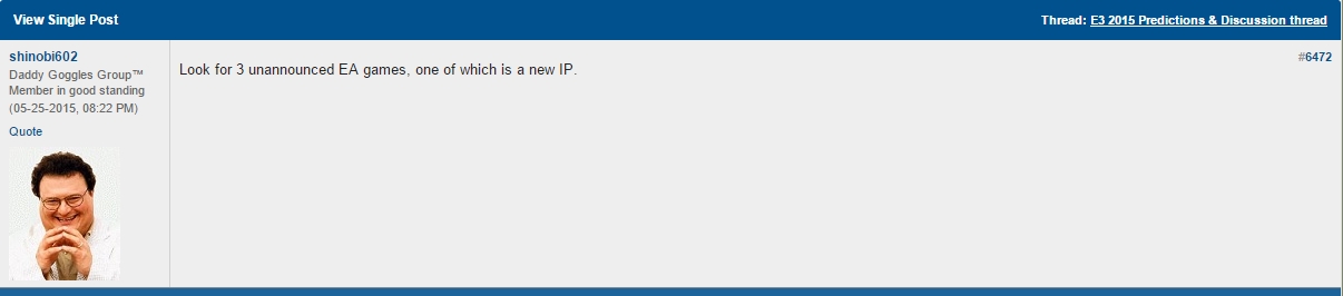 electronic arts shinobi rumor e3 2015