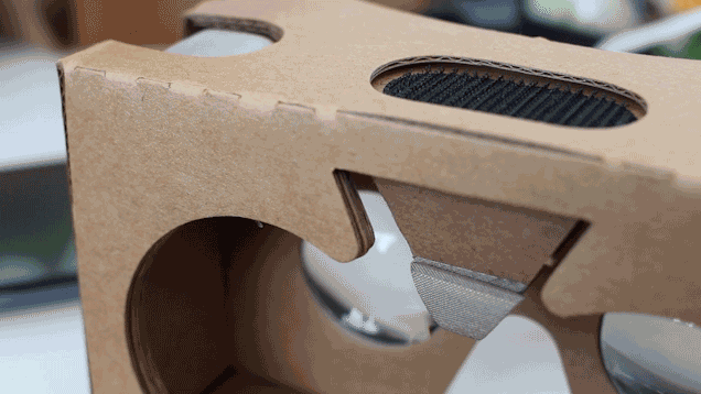 google cardboard bottone