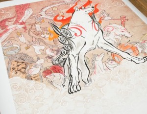 Okami print by Cook &amp; Becker and Capcom with Amaterasu