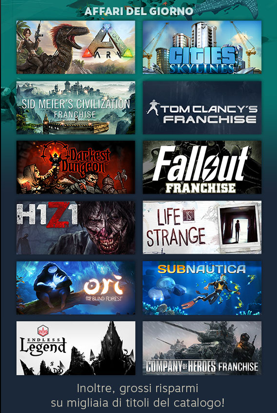 Steam Affari del giorno