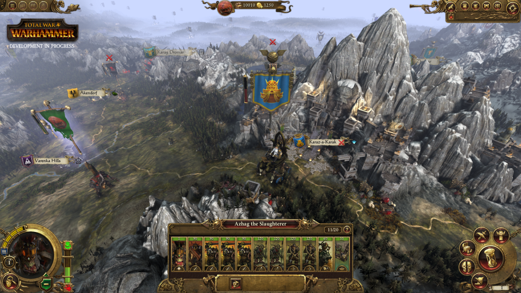 Total War Warhammer - Mappa Strategica