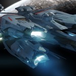 Star Citizen Javelin Ship vista posteriore