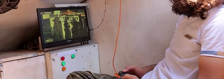 Carroarmato dell'Esercito Siriano Libero utilizza un controller