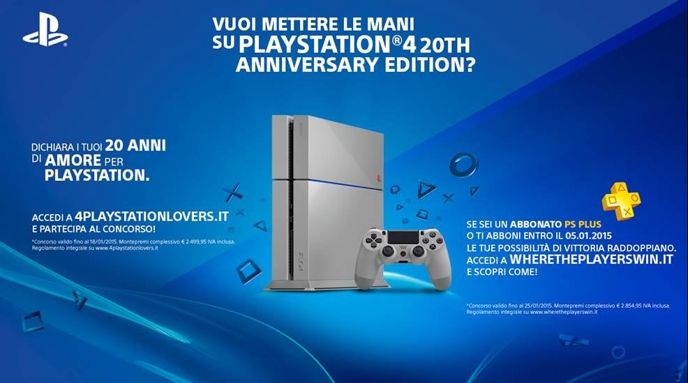 PlayStation 4 20th Anniversary Edition concorso