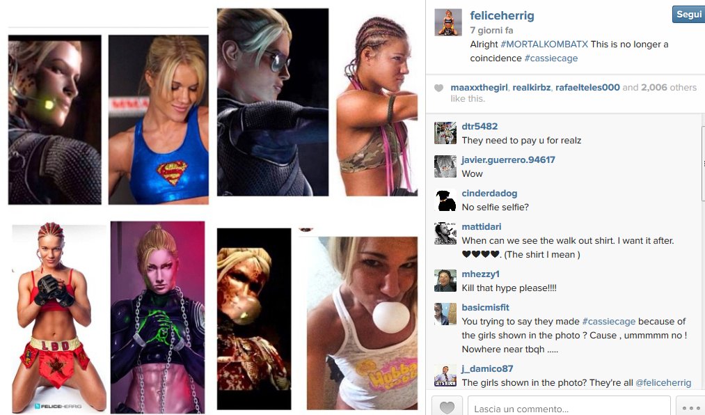 Cassie Cage vs Felice Herrig