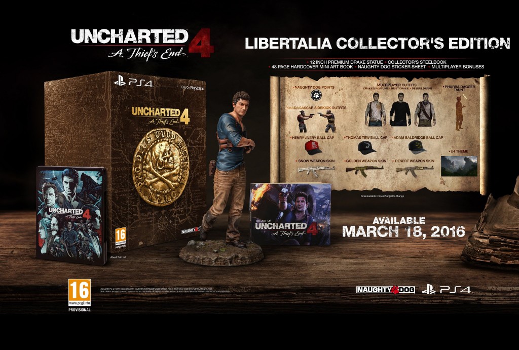 Uncharted 4 Fine di Un Ladro Libertalia Collectors Edition