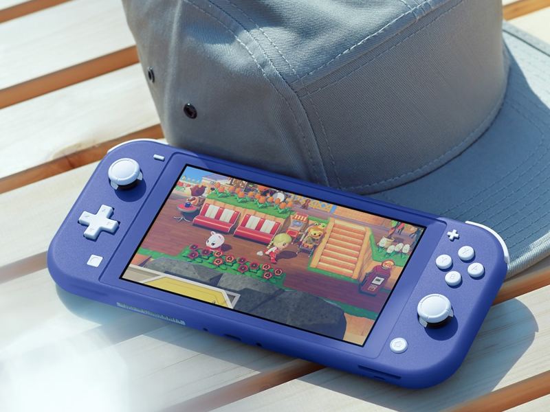 nintendo switch lite blu