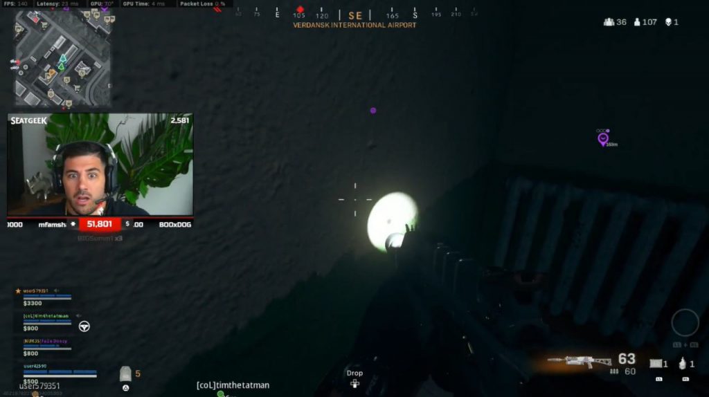 Fulmine Lo Colpisce Mentre Gioca A Warzone Caos In Live VIDEO