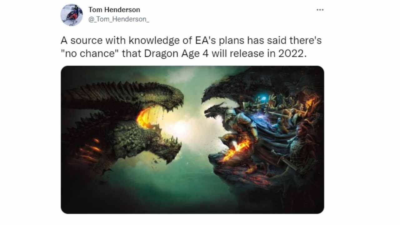Brutte notizie Dragon Age 4, si parla di un rinvio importante