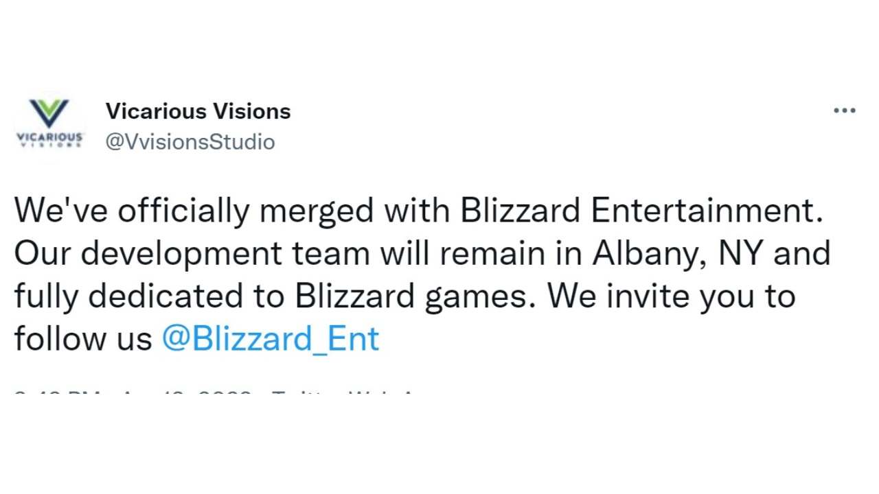 Activision Blizzard ha chiuso uno studio di sviluppo