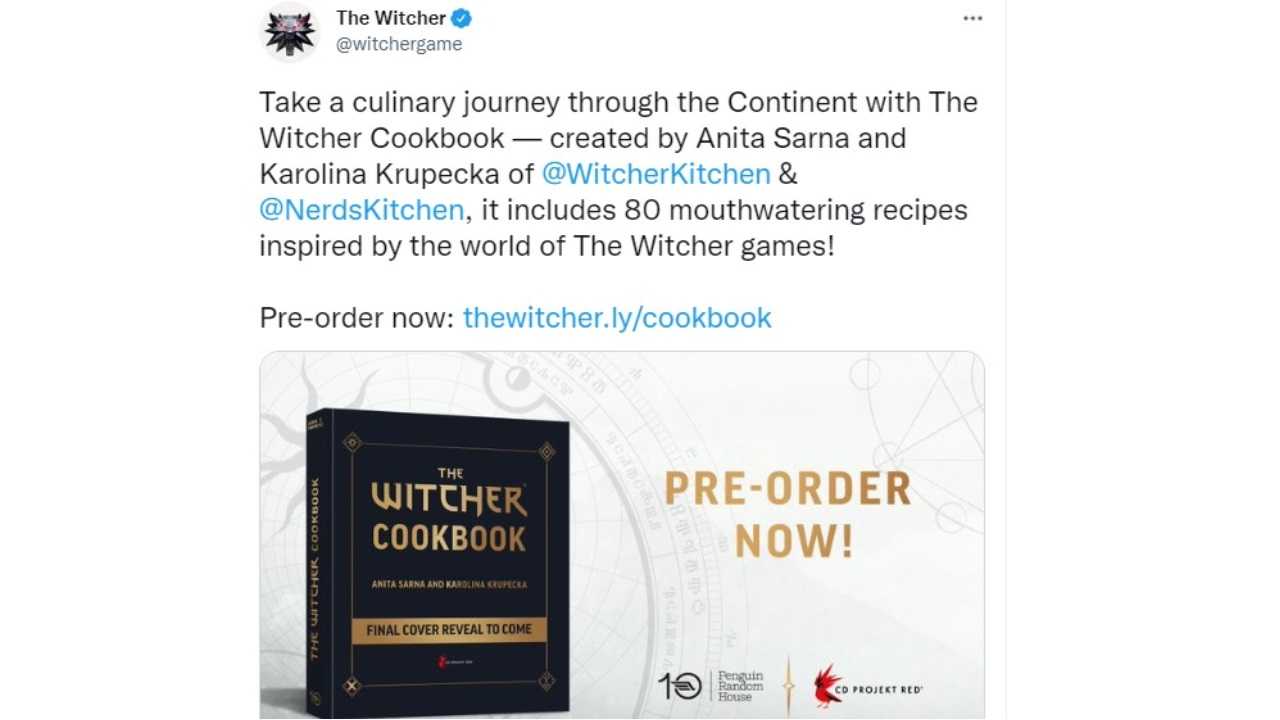 Sta arrivando anche in Italia il libro di ricette di The Witcher