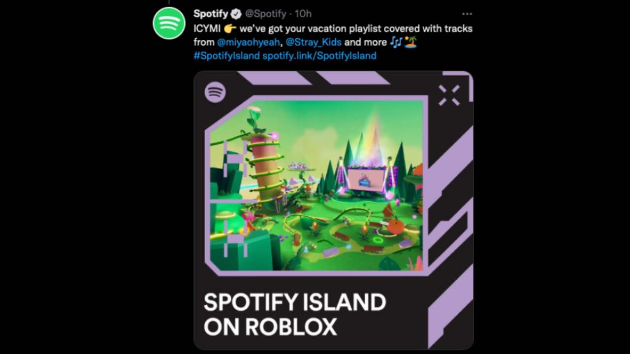 Spotify crea isola all'interno di Roblox