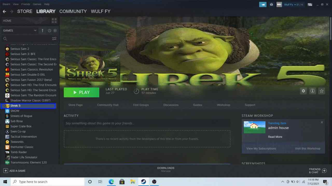 Steam sta regalando il videogioco di Shrek 5, ma non esiste