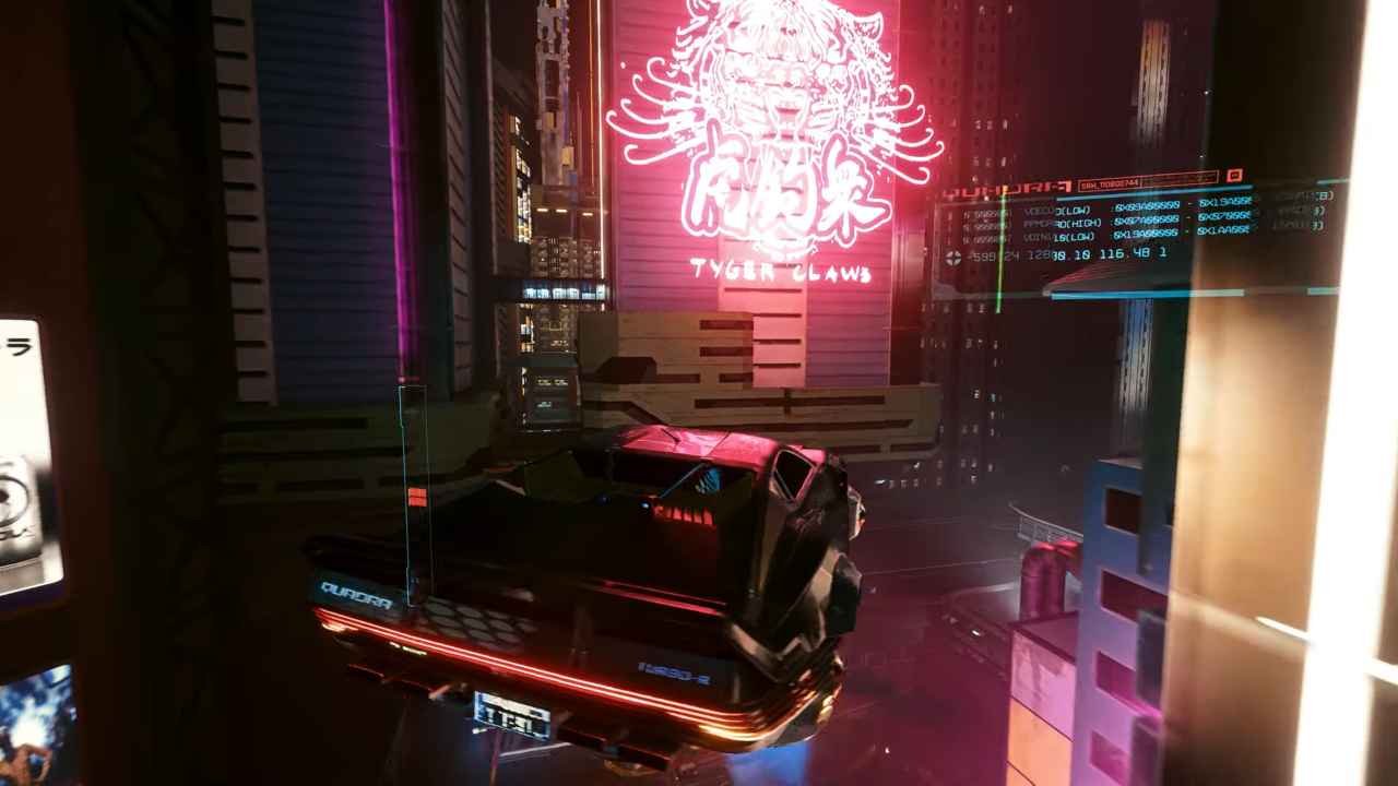 Su Cyberpunk 2077 arrivano le auto volanti, e non è un bug