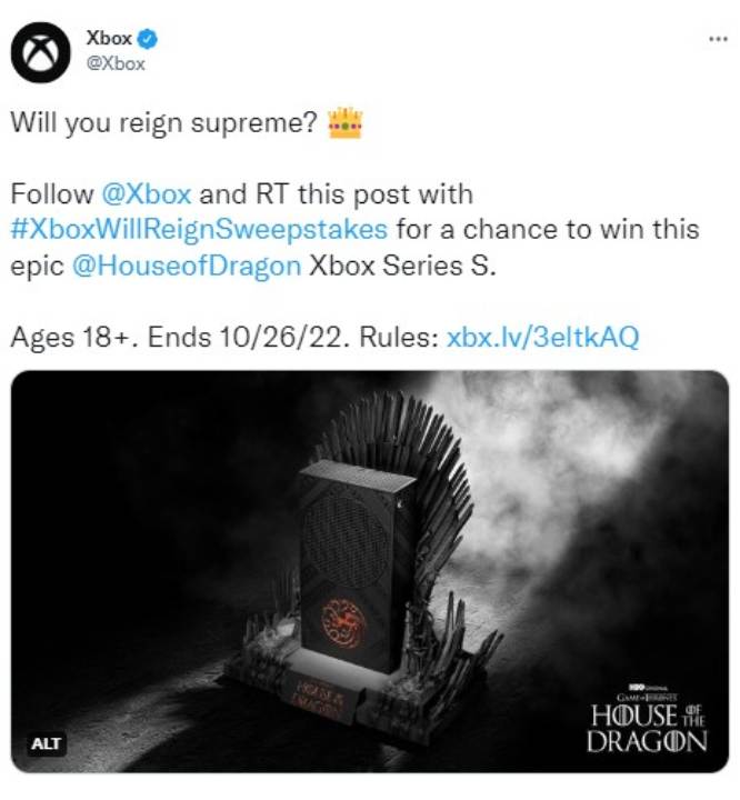 Come vincere questa magnifica Xbox a tema House of the Dragon