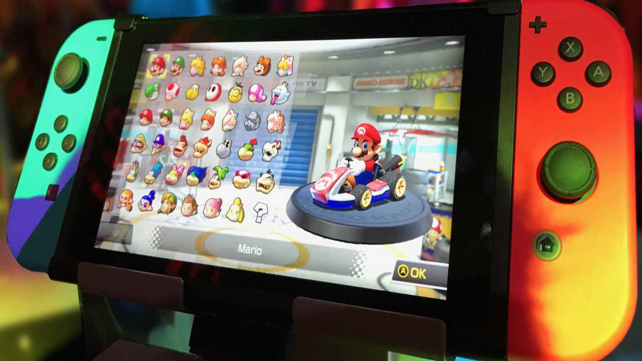 Nintendo Switch con Mario