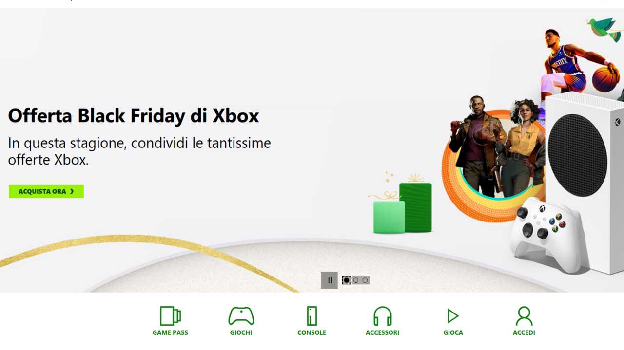 Sconti Xbox, Game Pass ad 1 euro per il Black Friday
