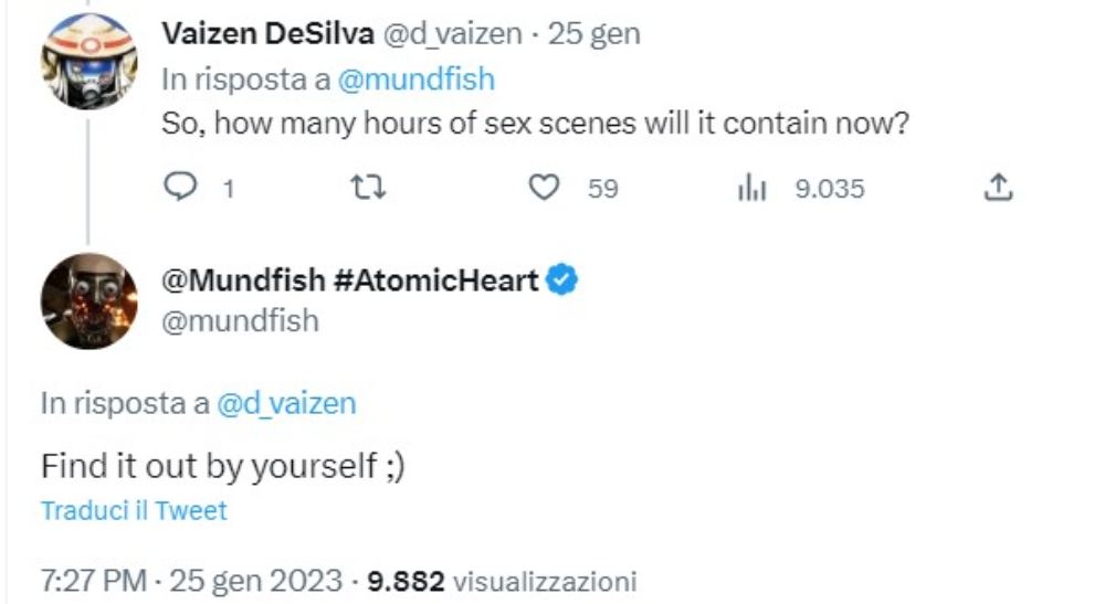 Scene per adulti Atomic Heart