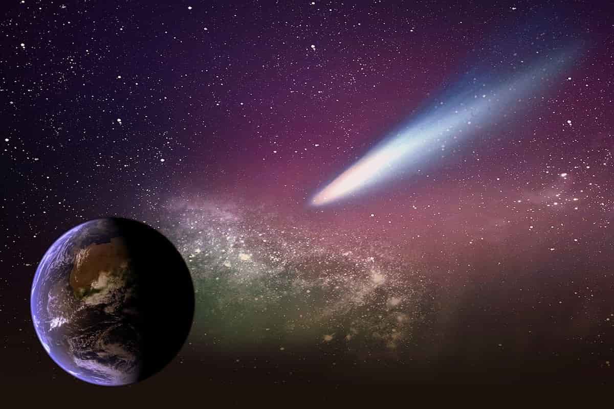 asteroide in collisione
