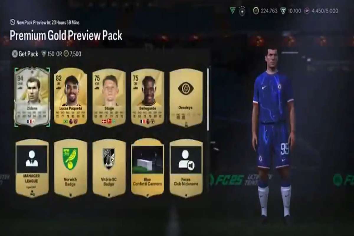 Zidane in un pacchetto anteprima