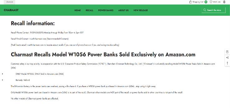 Comunicato power bank