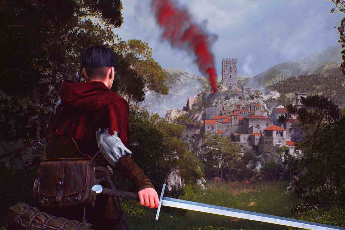 Guerriero medievale spada