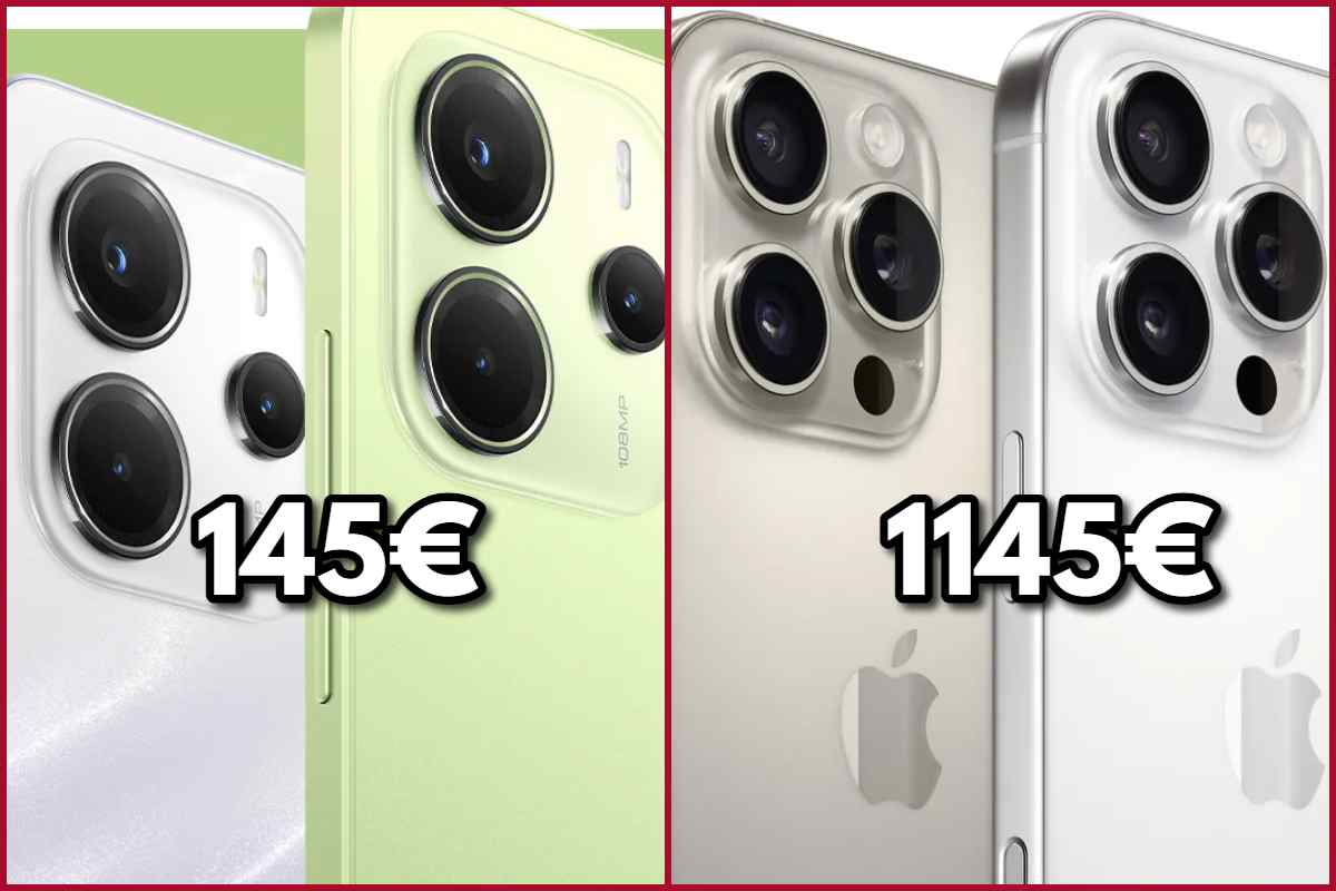 smartphone costoso e smartphone economico