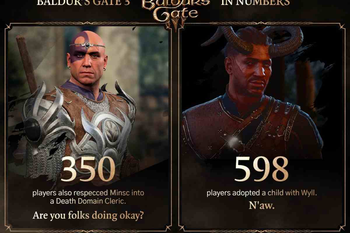 schermata delle statistiche di bg3