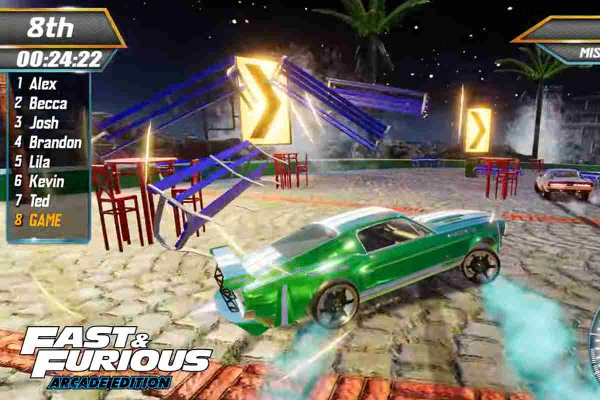 scena di fast and furious arcade