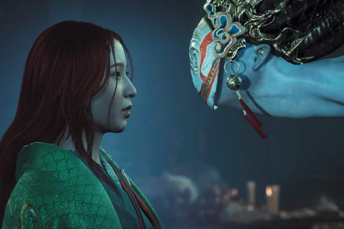 scena del nuovo onimusha con demone e donna