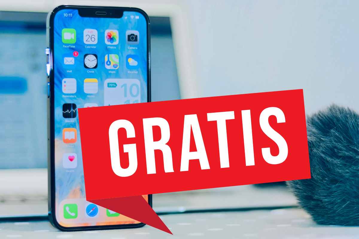 iphone con scritta gratis