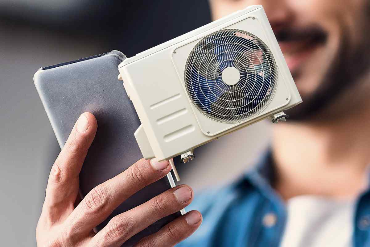 telefono con aria condizionata