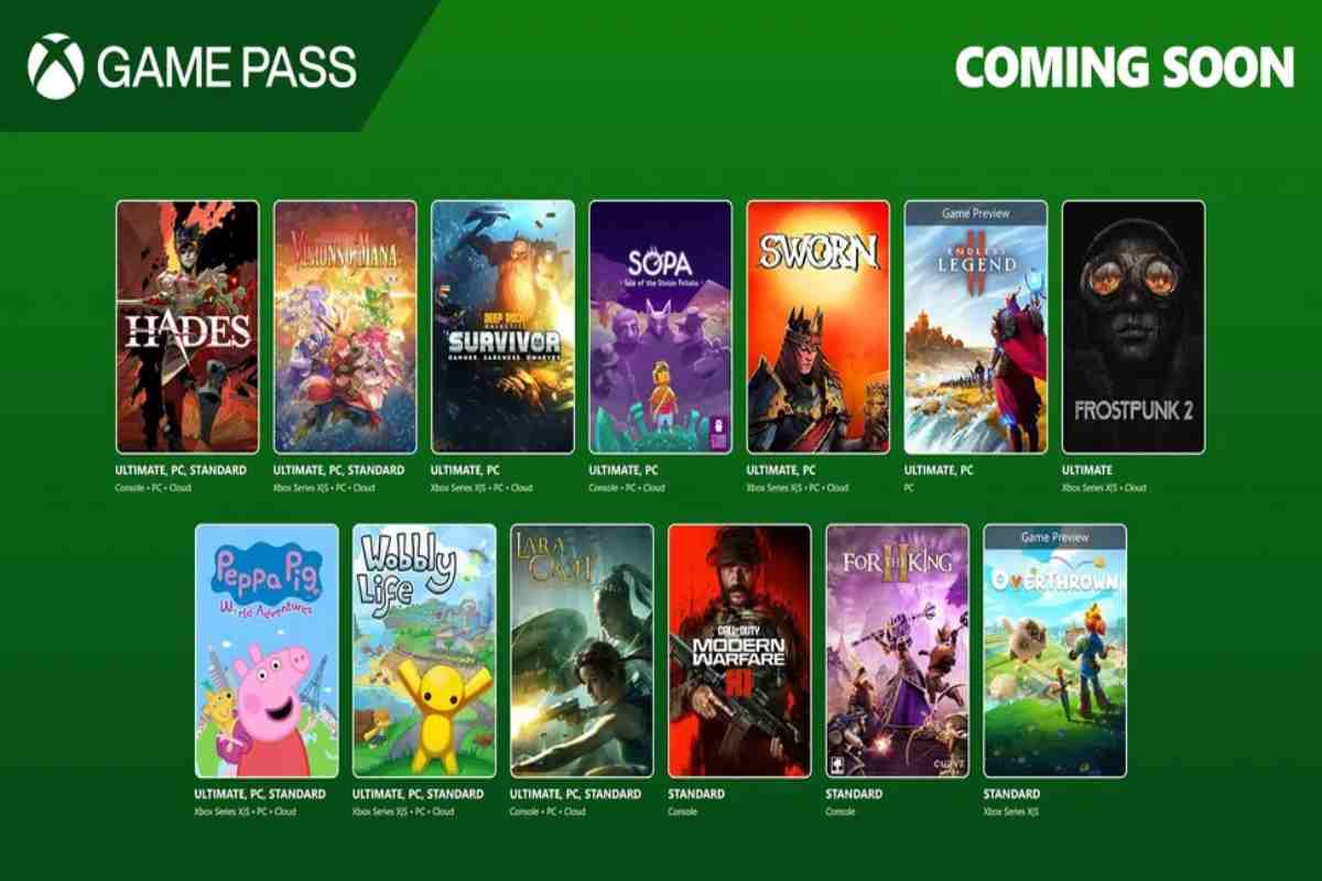Game Pass giochi
