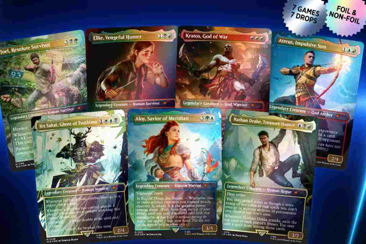 carte di magic con personaggi sony