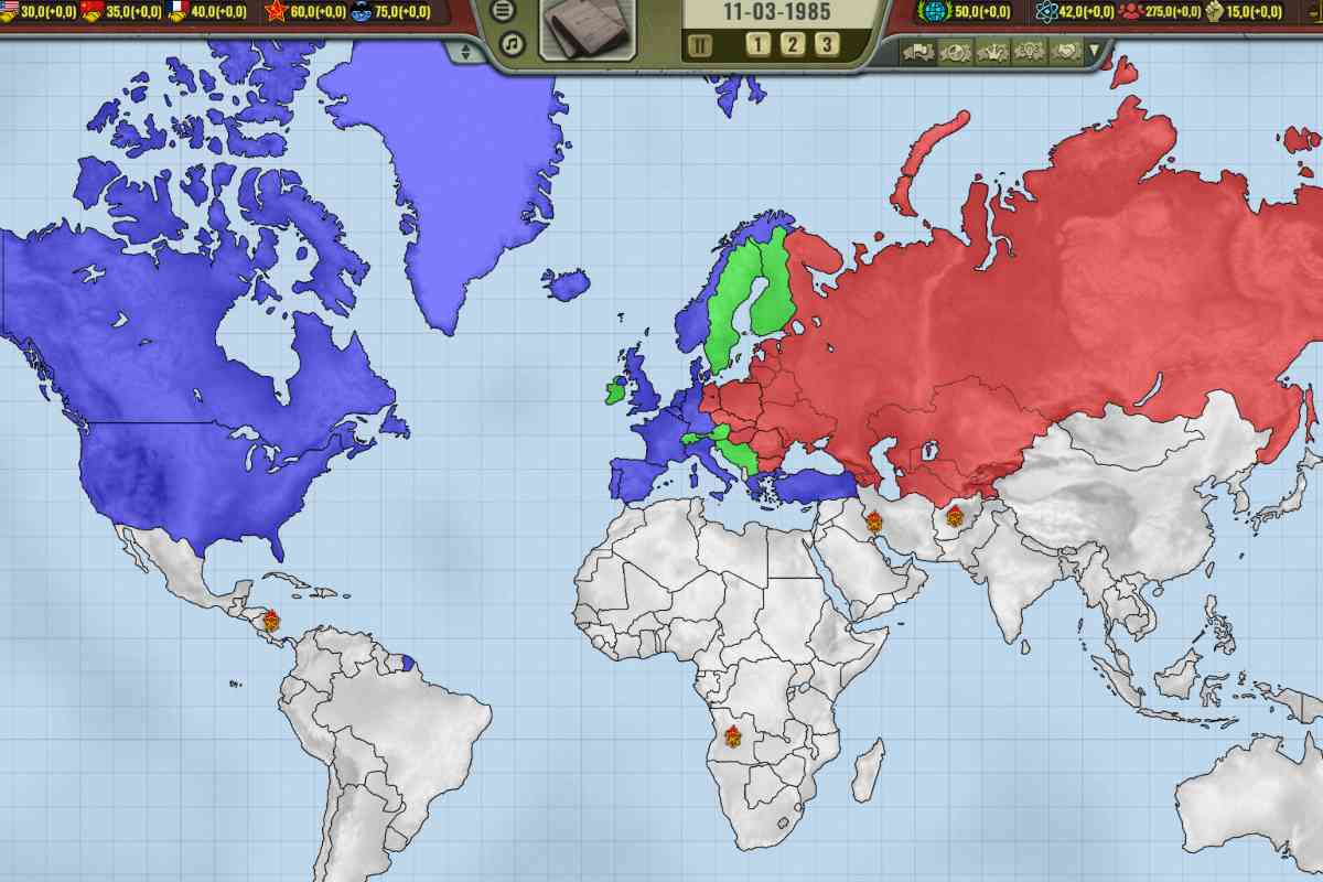 mappa del mondo in crisis