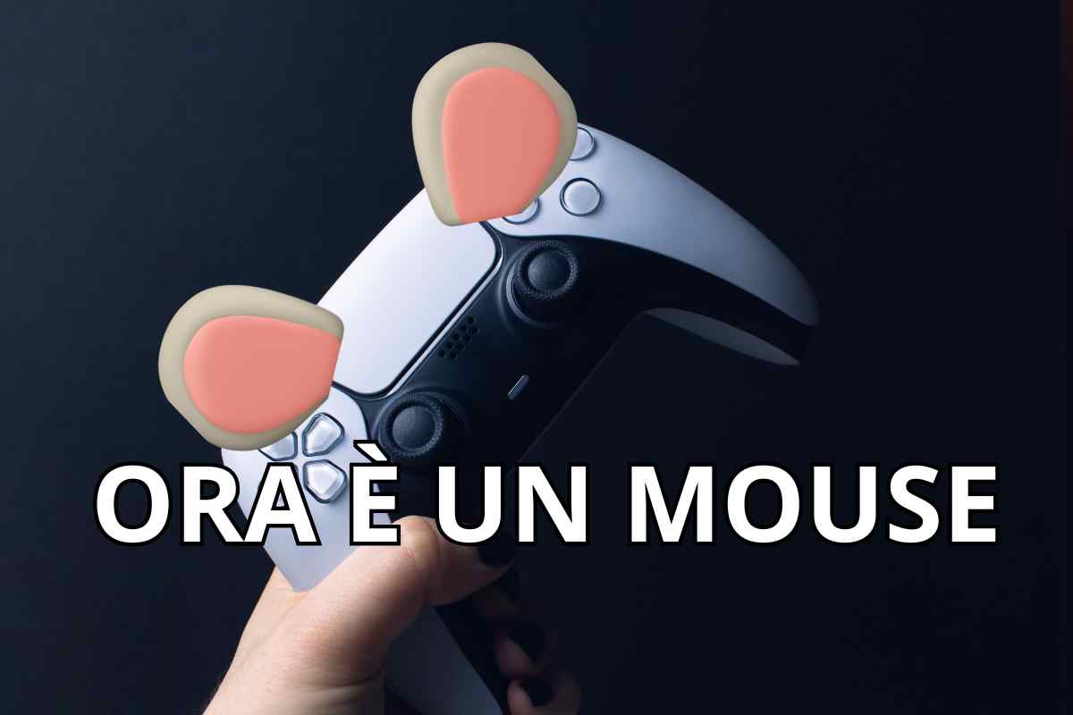 dualsense con le orecchie da topo