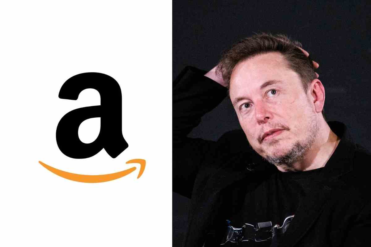 logo amazon e elon musk