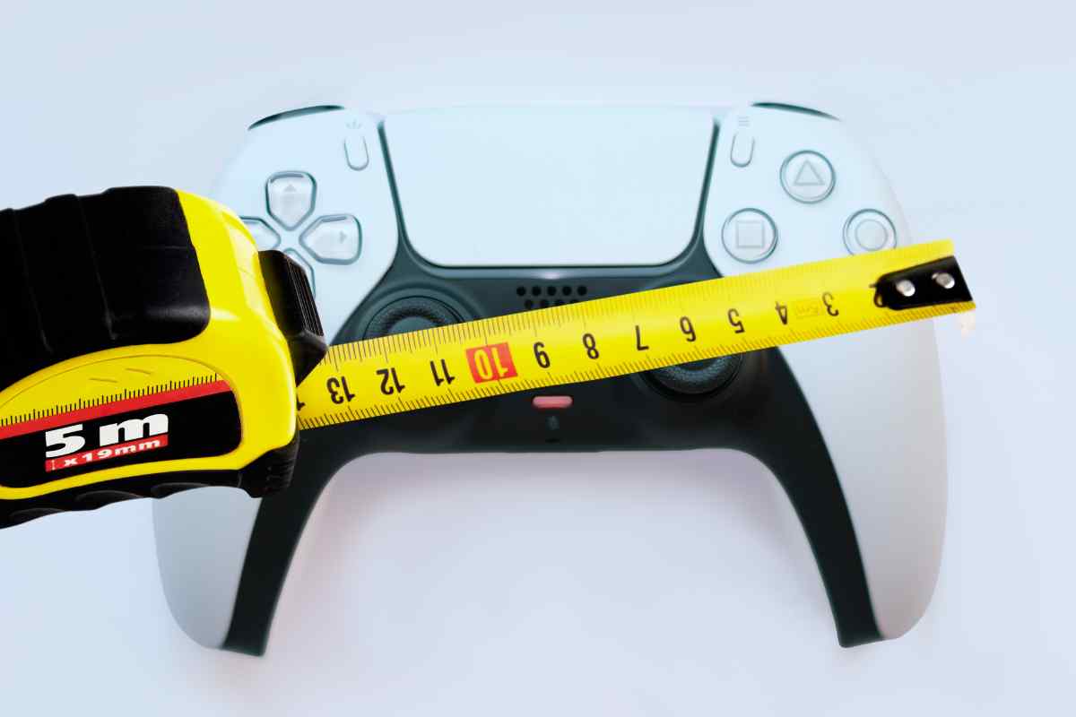 un metro da cantiere su un dualsense