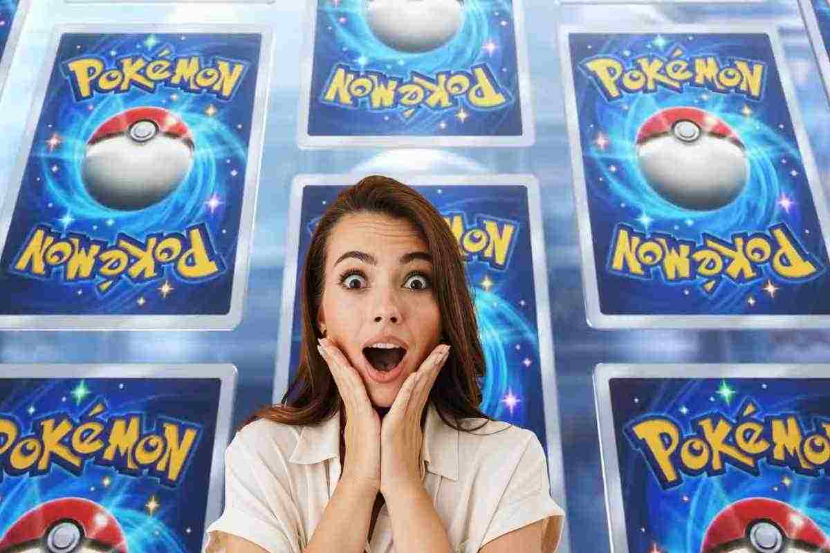 donna sorpresa e carte pokemon