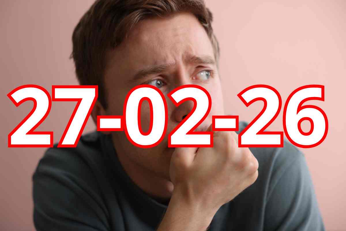 uomo preoccuopato e data