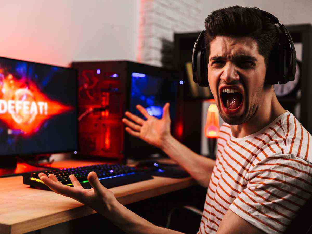 Giocatore arrabbiato