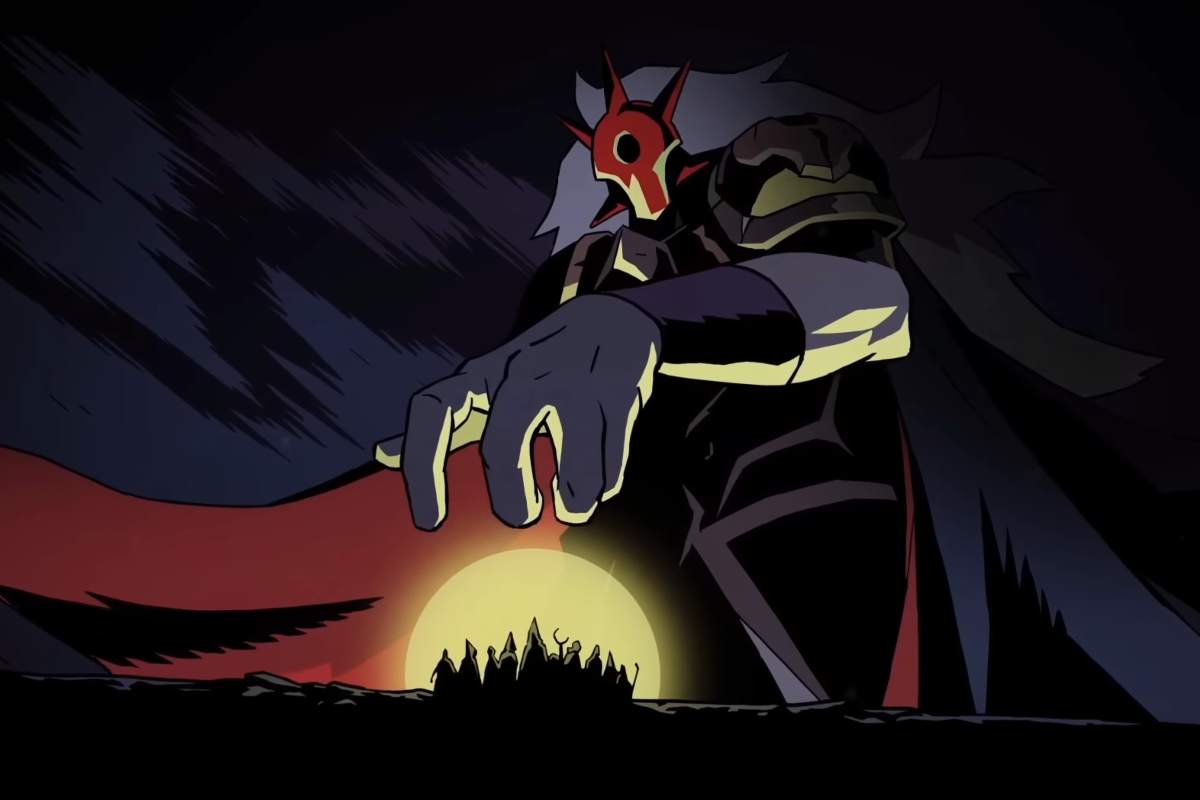 scena di absolum con grande entità che vuole schiacciare tutti