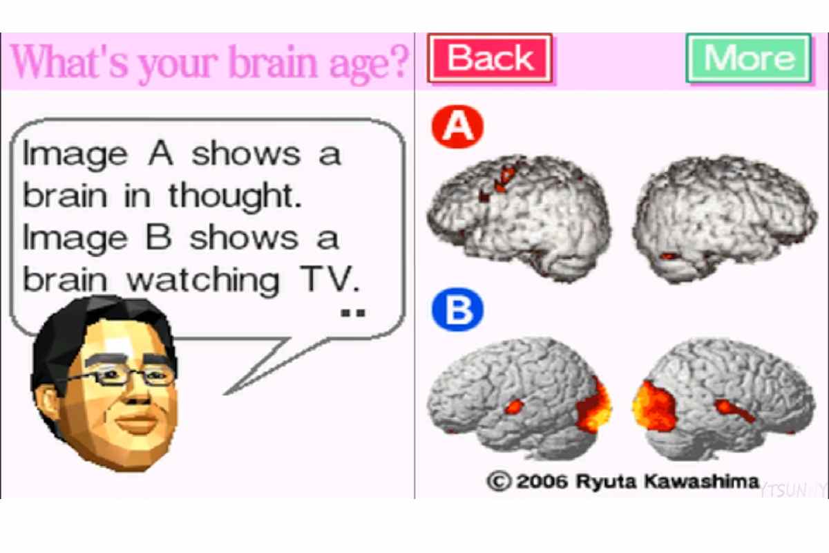 schermata del gioco del dottor kawashima