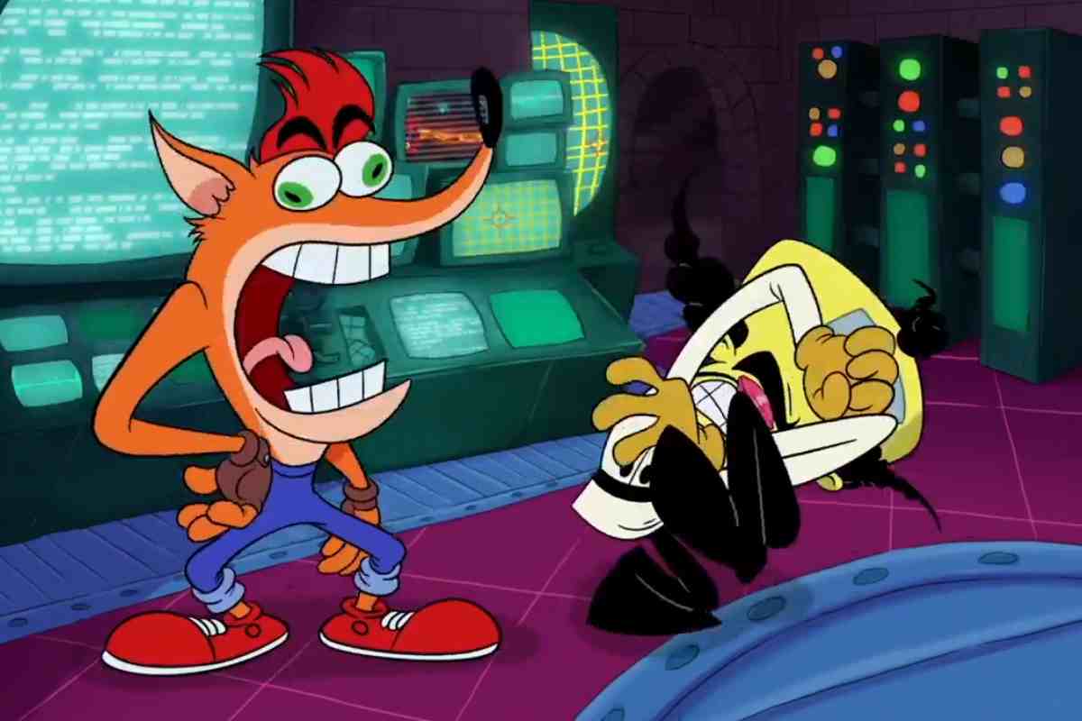 cartone animato di crash bandicoot