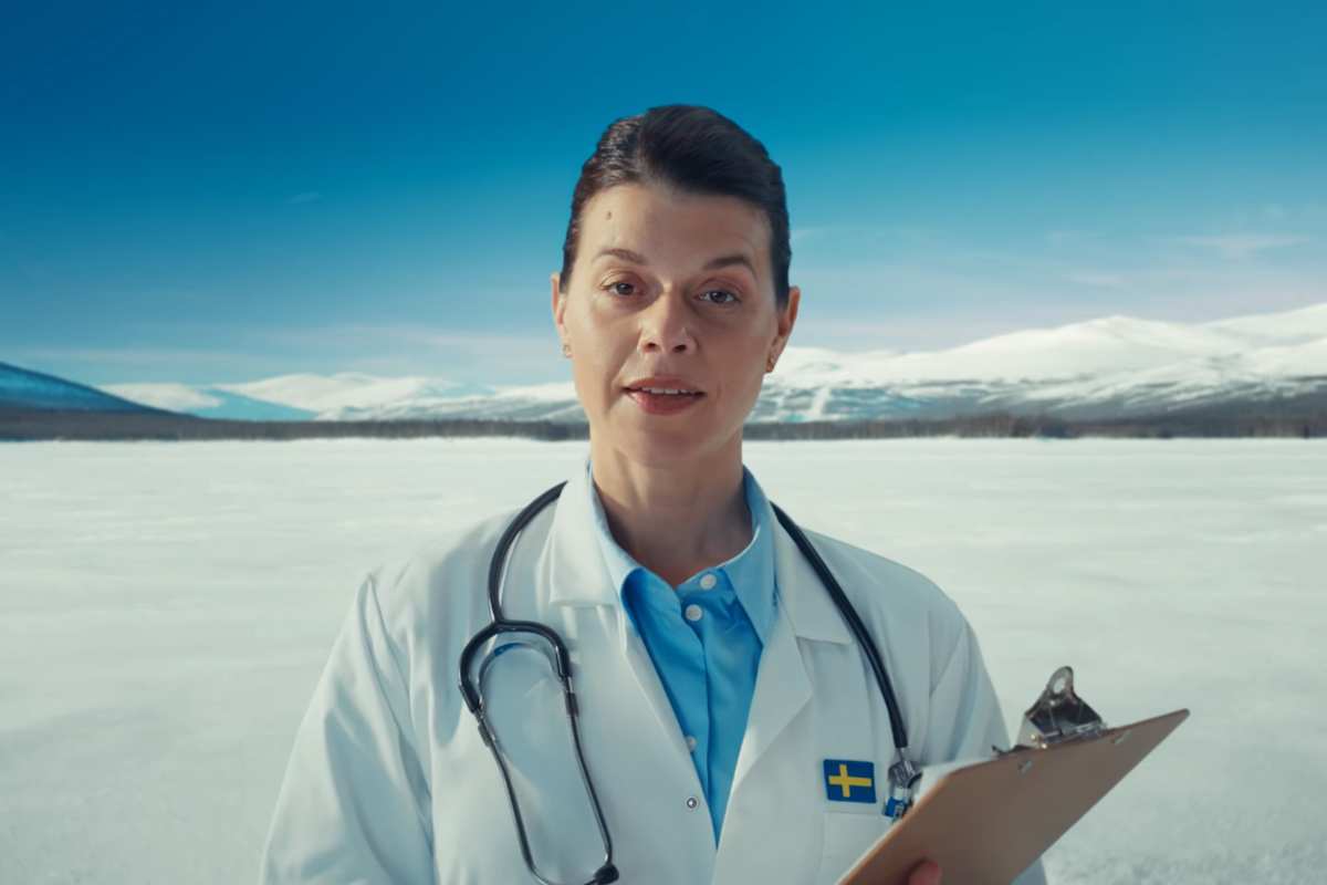 dottoressa nella neve