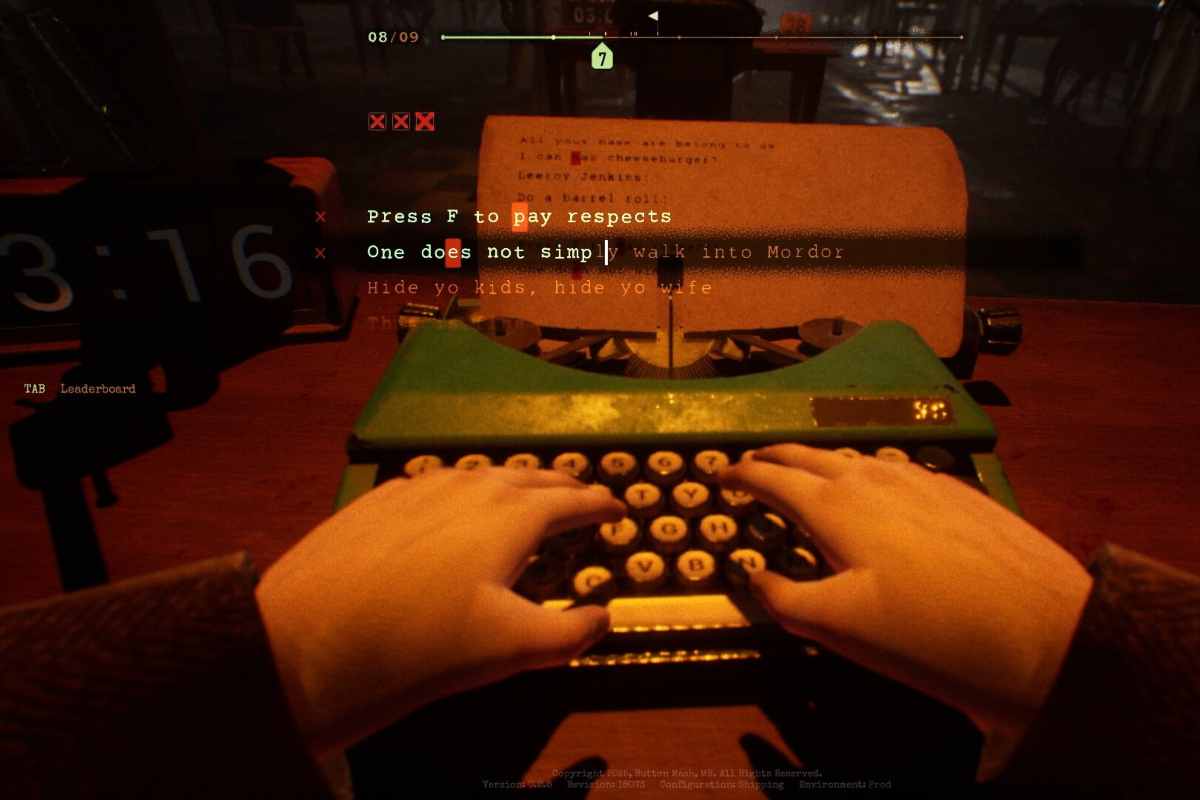 scena di final sentence con mani che scrivono